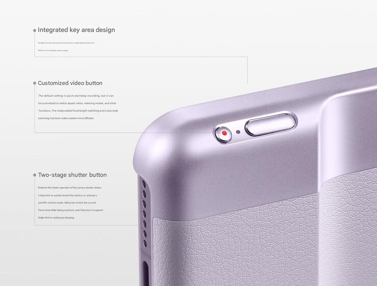 Kommt mit doppelstufigem Auslöser und Video-Aufnahme-Button: Das Thin and Light Camera-Case. (Bildquelle: Xiaomi)