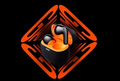 Die Redmi Buds 5 Pro werden in vier Farben angeboten, inklusive Schwarz mit orangen Akzenten. (Bild: Xiaomi)