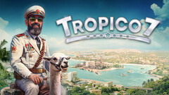 Tropico 7-Poster. Das neue Spiel setzt die Geschichte von El Presidente fort