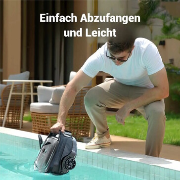 Angegeben wird ein Gewcht von 3,5 Kilogramm (Bildquelle: Wybot)