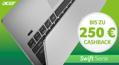 Acer: Cashback-Aktion für Swift 1, Swift 3, Swift 5 und Swift 7.