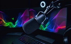 Professionelles Broadcaster-Mikrofon für Livestreamer und YouTuber: Razer Seiren Elite.