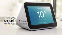 Lenovo Smart Clock mit Google Assistant und Touchscreen.