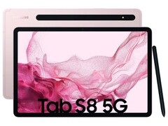 Der TFT-Bildschirm des Samsung Galaxy Tab S8 5G bietet eine scharfe WQXGA-Auflösung von 2560 x 1600 Pixeln.