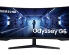 Das Topmodell der Samsung Odyssey G5-Serie bietet ein gekrümmtes, 34 Zoll großes WQHD-Panel im 21:9-Format. (Bild: Samsung)