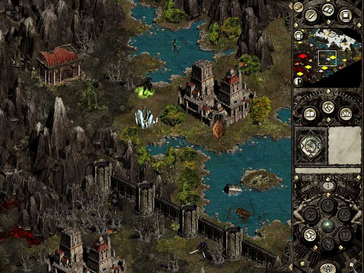 Der markante Grafikstil wurde vielfach gelobt. (Im Bild: Ein Screenshot aus Disciples II)