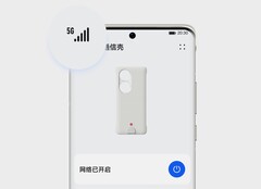 Das Huawei P50 Pro kann durch eine neue Hülle um ein 5G-Modem erweitert werden. (Bild: Huawei)