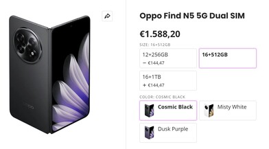 Das Oppo Find N5 gibt es als China-Modell...