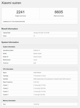 wurde bereits auf Geekbench entdeckt.