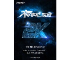 Das Honor Note 8 wir am 1. August in China das Licht der Welt erblicken.