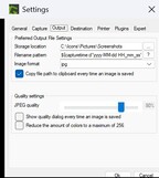 Pfad und Format festlegen