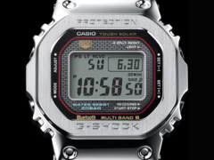 Die bislang nur gerüchteweise erwähnte Casio G-Shock GMW-B5000D Orange Line soll optisch der GMW-B5000D-1C Red Line (oben) ähneln. (Bildquelle: Casio)