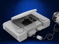 Ein Screenshot der LEGO-Ideas-Version der Sony PlayStation 1 inklusive Controller.