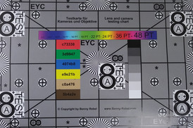 Testchart abfotografiert