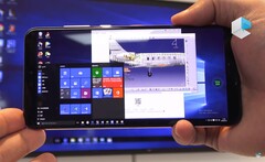 Windows 10 am P20 Pro von Huawei. Dahinter steckt natürlich ein Server.