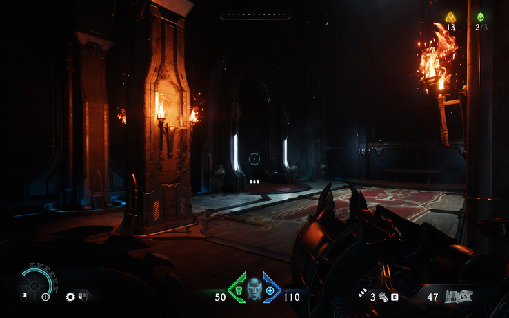 … aber vor allem kleinere und dynamische Lichtquellen wirken mit Pathtracing deutlich realistischer.