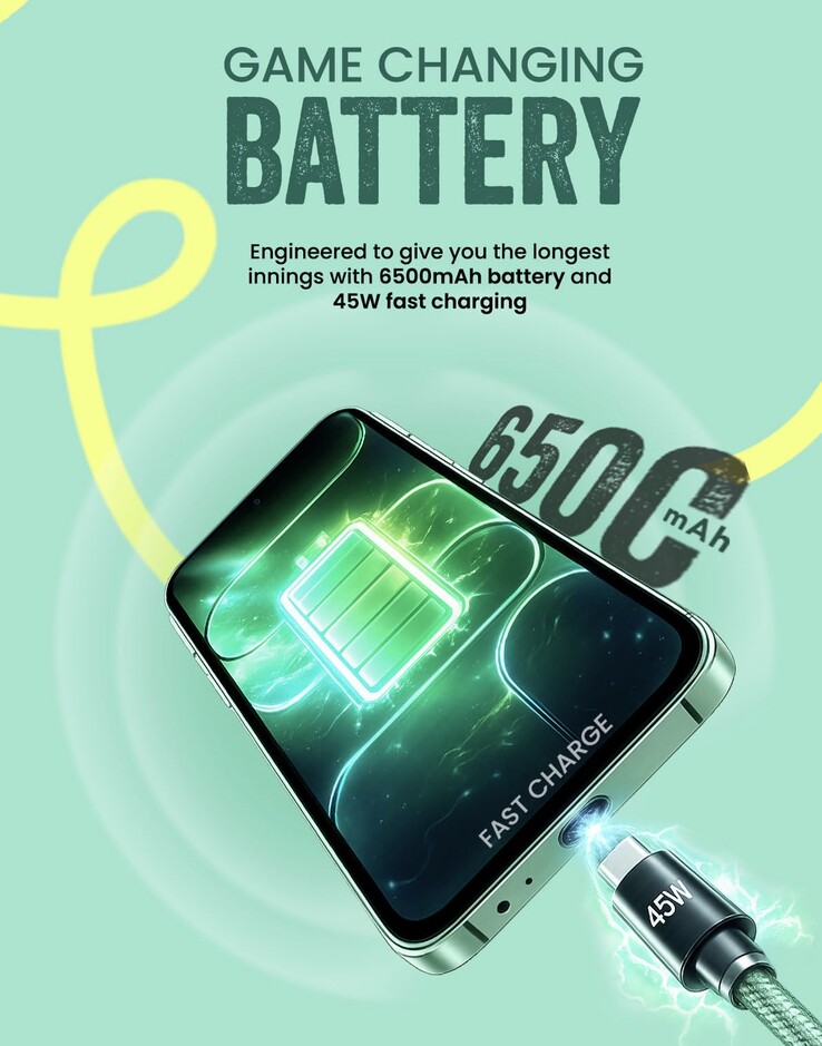 Das Tecno Pop X 5G hat einen 6.500mAh Akku