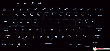 Tastatur des Asus ROG Flow X13 (beleuchtet)