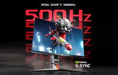 Asus hat den weltweit ersten Gaming-Monitor mit einer Bildrate von 500 Hz und Support für G-Sync enthüllt. (Bild: Asus)