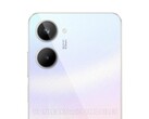 Das Realme 10 wird offenbar mit einer Rückseite mit schickem Farbverlauf von Blau auf Orange angeboten. (Bild: Realme)