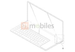 Samsung hat ein faltbares Notebook patentiert, das mehr Bildschirmfläche als die meisten Laptops seines Formats bietet. (Bild: Samsung, via 91mobiles)