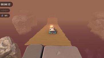 Im Bild: Ein Gameplay-Screenshot aus Super Adventure Hand.