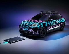 Der Porsche Cayenne Elektro-SUV kann kabellos aufgeladen werden (Bildquelle: Porsche)