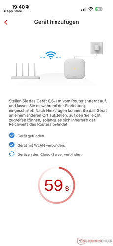 Verbindungsaufbau mit SBS50-Basisstation