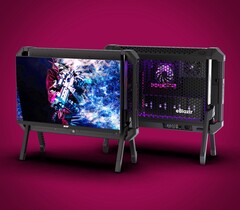 eBlaztr integriert einen Gaming-Tower in ein kompaktes Gehäuse mit Monitor. (Bildquelle: eBlaztr)