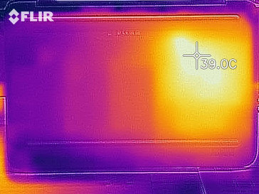 Wärmebild im Leerlauf - Unterseite