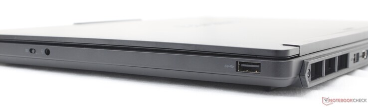 Rechte Seite: Kamerashutter, 3,5-mm-Headset, USB-A (5 Gbit/s)