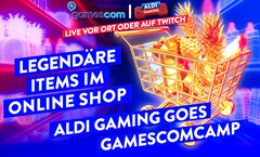Gamescom 2022: Discounter Aldi ist zum ersten Mal auf der Spielemesse live dabei.