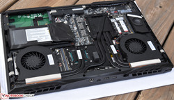 Das Kühlsystem mit zwei Lüftern