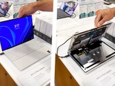 Das OLED-Display des Dell XPS 13 Plus setzt teils auf Klebstoff, der nicht lange hält. (Bild: Scott Meyn / YouTube)