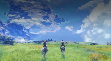 In Xenoblade Genesis erkunden Spieler eine weitläufige Fantasy-Welt und lernen, geheimnisvolle magische Kräfte zu beherrschen. (Im Bild: Ein Screenshot aus dem Trailer zu Xenoblade Genesis)