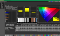ColorChecker vor der Kalibrierung (P3)