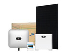 Huawei-Solaranlage mit Stromspeicher und variabler Leistung / Kapazität (Bild: Huawei, Ja Solar, DealClub)