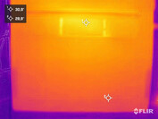 Wärmeentwicklung im Leerlauf (Unterseite)