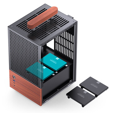 Die beiden SSDs werden über dem Netzteil montiert