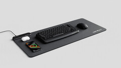 JSD ist eine Wireless-Charging-Schreibtischmatte samt spezieller Tastatur und Maus. (Bild: Kickstarter)