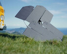 Das Levante Solarpanel lässt sich dank Origami-Falttechnik besonders kompakt zusammenklappen. (Bild: Kickstarter)