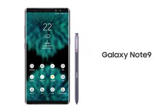 Das Galaxy Note 9 in einem Konzeptbild - es dürfte etwa 2 mm kleiner als das Galaxy Note 8 werden.
