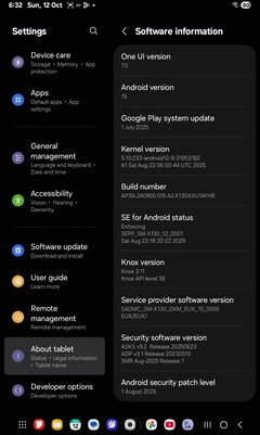Software Samsung Galaxy Tab A11