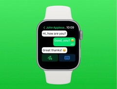 Die App WristChat erlaubt es, WhatsApp-Nachrichten direkt von der Apple Watch aus zu senden. (Bild: Adam Foot)