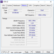 CPU-Z: Speicher