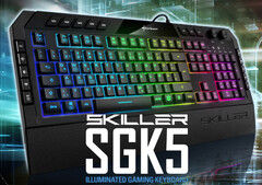 Sharkoon Skiller SGK5: Günstige Gaming-Tastatur mit Rubber-Dome-Schaltern.