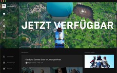 Der Epic Games Store begrüßt Kunden mit einer modernen Oberfläche und kostenlosen Spielen. (Bild: Epic Games)