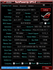 GPU-Z (Asus ROG Skin)