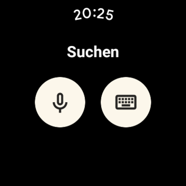 Eingaben sind auf der Pixel Watch per Sprache oder Tastatur möglich.