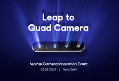 Realme will uns am 8. August mehr über die erste 64 Megapixel Quad-Kamera verraten.